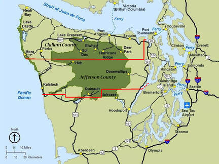 Jefferson and Clallam counties on Olympic Peninsula.