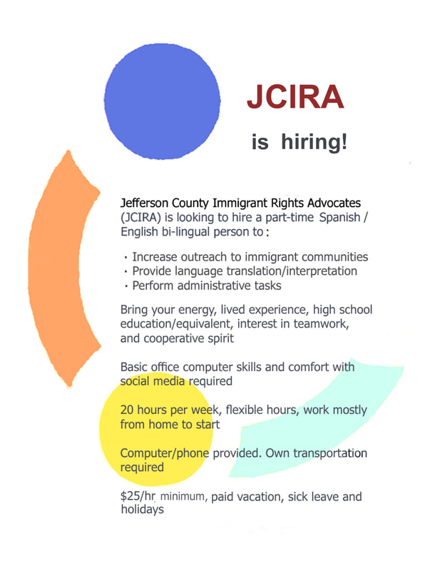 JCIRA hiring ad for outreach coordinator
